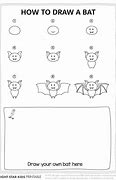 Image result for Drawing of a Bat for Kids