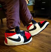 Image result for Sneaker Slippers Plush Pink and Black