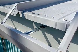 Image result for Metal Building Gutter Hangers