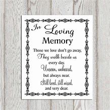 Image result for In Loving Memory Quotes Printable