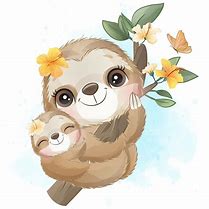 Image result for Baby Sloth Drawing