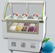 Image result for Solid Cool Ice Cream Showcase