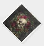 Image result for Black Gothic Skulls with Roses