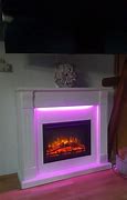Image result for 70 Inch Cherry TV Stand with Fireplace