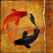 Image result for Japanese Koi Fish Painting