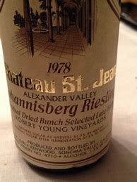Image result for saint Jean Johannisberg Riesling Select Late Harvest Robert Young
