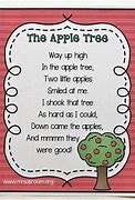 Image result for Apple Tree Apple Fell On Poem Kids