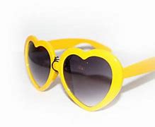Image result for Yellow Heart Sunglasses