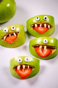 Image result for Halloween Apple Snacks