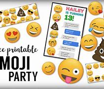 Image result for Emoji Stickers Party