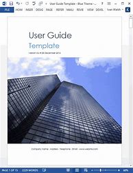 Image result for Microsoft Word User Guide Template