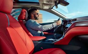 Image result for 2019 Toyota Camry XSE White Red Interior