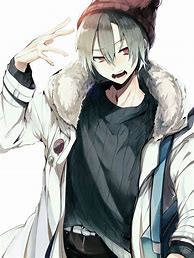 Image result for Anime Boy with White Hoodie SMIL
