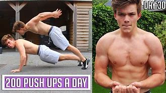 Image result for 200 Push UPS a Day Results
