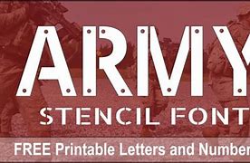 Image result for Us Military Stencil Font