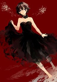 Image result for Beautiful Anime Girl Black Dress