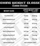 Image result for Boxing Weight Class