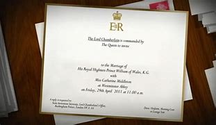 Image result for William and Kate Wedding Invitation