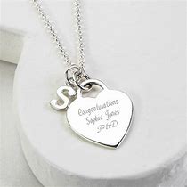 Image result for Engraved Heart Necklace