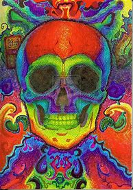 Image result for Psychedelic Skull