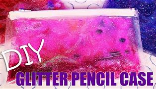 Image result for Glitter Water Pencil Case