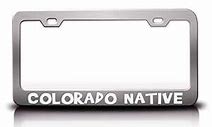 Image result for Colorado License Plate Frame