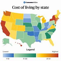 Image result for PA Cost of Living Map