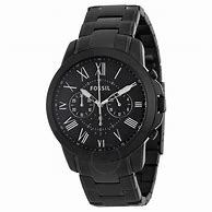Image result for Fossil Watch Black Face