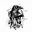 Image result for Black and White Crow Art