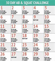 Image result for 30 Day AB and Squat Challenge