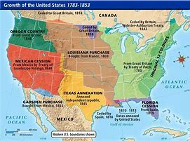 Image result for United States 1853 Map