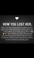 Image result for You Lost Her