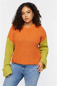 Image result for Fashion Nova Plus Size Colorblock Sweaters