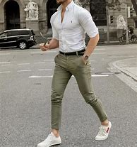 Image result for Olive Green Pants Outfit Men