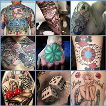 Image result for Gambling Tattoo Designs