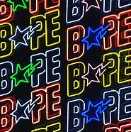 Image result for Neon BAPE Wallpaper