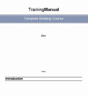 Image result for Free Training Manual Template Word