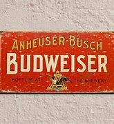 Image result for Vintage Budweiser Beer Signs