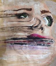 Image result for Distorted Face Art