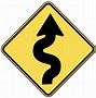Image result for Winding Road Miles Sign