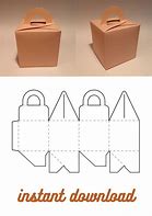 Image result for Gable Cake Box Template