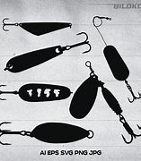 Image result for Fishing Bait Worm and Hook Silhouette