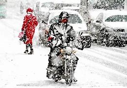 Image result for Biker in Winter