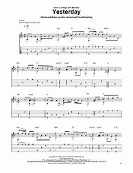 Image result for Yesterday Beatles Guitar Tab