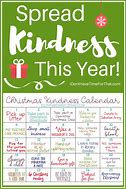 Image result for Kindness Calendar