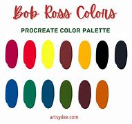 Image result for Bob Ross Color Palette