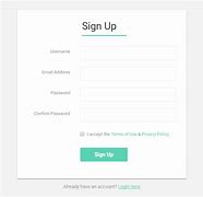 Image result for Page of Option in Sign Up