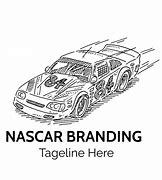 Image result for NASCAR Sign Black and White