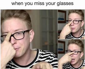 Image result for Laying Down Glasses Meme