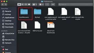 Image result for Auto Recovery Folder